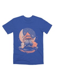 T-Shirt Threadless - Nightfall Mage Cute Classic Game Geek Gift Bleu Royal